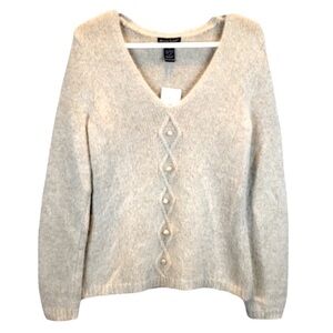 𝅺Alexandra Bartlett  40%angora rabbit hair Sweater SZ M